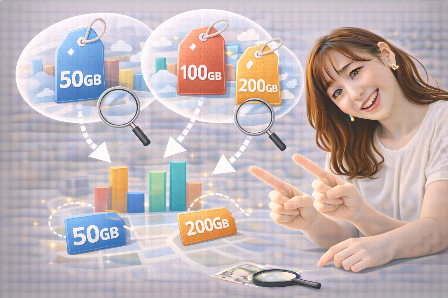 サポートの手厚さと月額コストの関係を示す棒グラフ（イメージ）