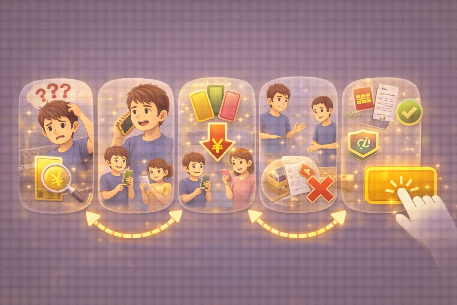 Androidで繋がらない原因の内訳イメージを横棒グラフで表示：APN誤りや再起動不足など